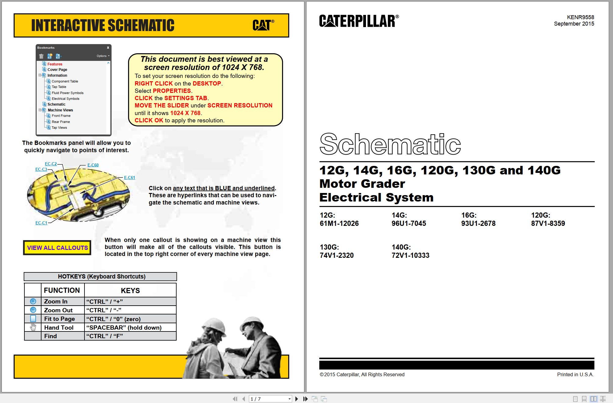 CAT Motor Grader 120G Electrical Schematic (1)