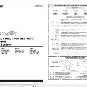 CAT Motor Grader 12G to 160G Electrical Schematic SENR3651 03 2018 (1)