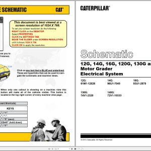 CAT Motor Grader 130G Electrical Schematic (1)