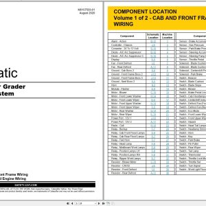 CAT Motor Grader 140 GC Electrical Hydraulic Schematic (1)