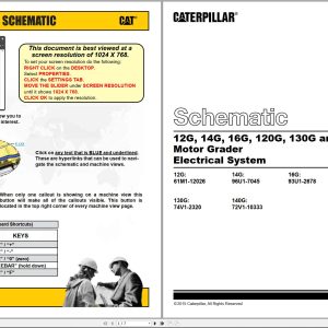CAT Motor Grader 140G Electrical Schematic (1)