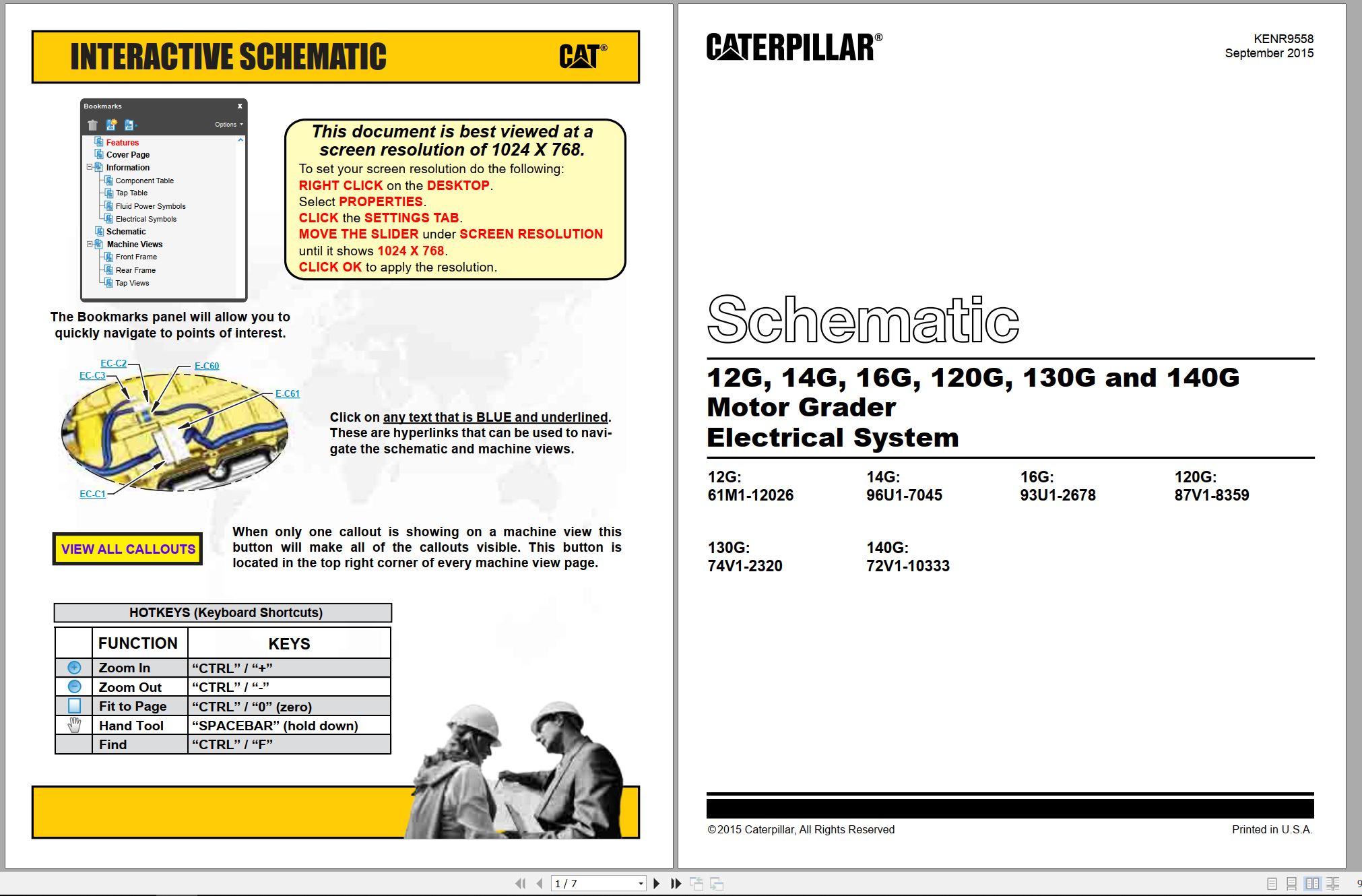 CAT Motor Grader 140G Electrical Schematic (1)