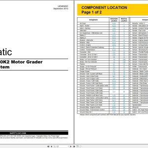 CAT Motor Grader 140K2 Air System Electrical Schematic (1)
