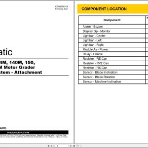 CAT Motor Grader 140M Electrical Hydraulic Schematic (1)