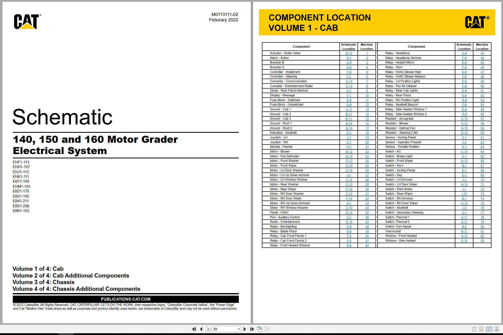 CAT Motor Grader 160 Air Schematic Electrical Hydraulic Schematic (1)