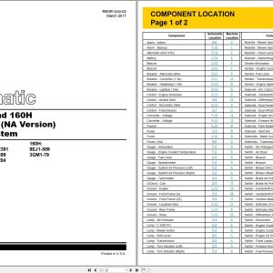 CAT Motor Grader 160H Electrical Hydraulic Schematic (1)