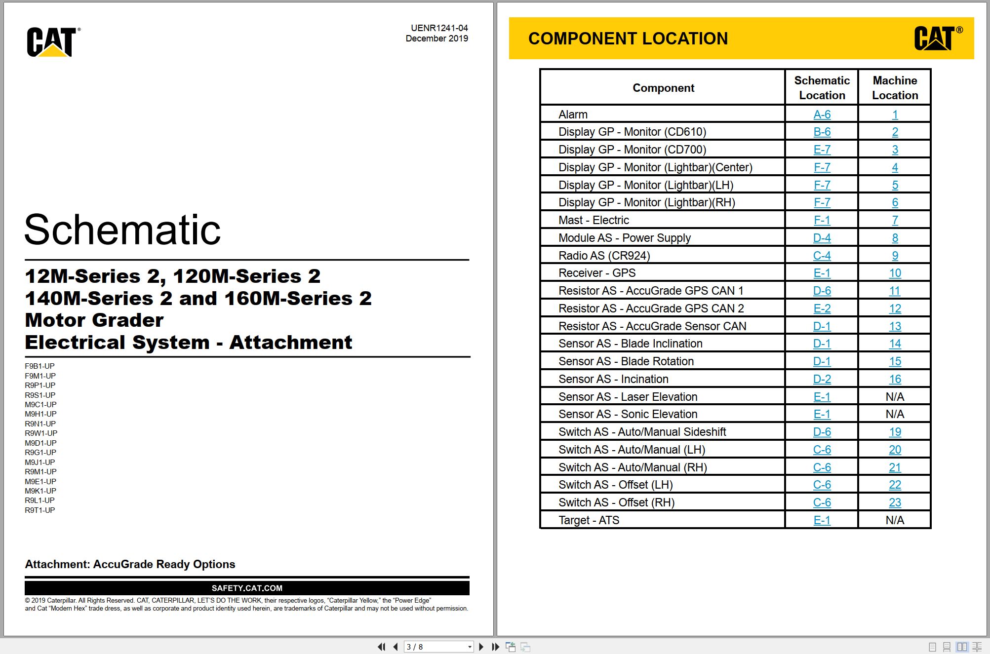 CAT Motor Grader 160M 2 Electrical Schematic (1)