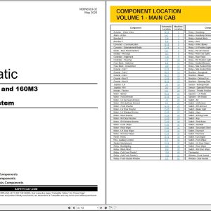 CAT Motor Grader 160M3 Electrical Hydraulic Schematic (1)