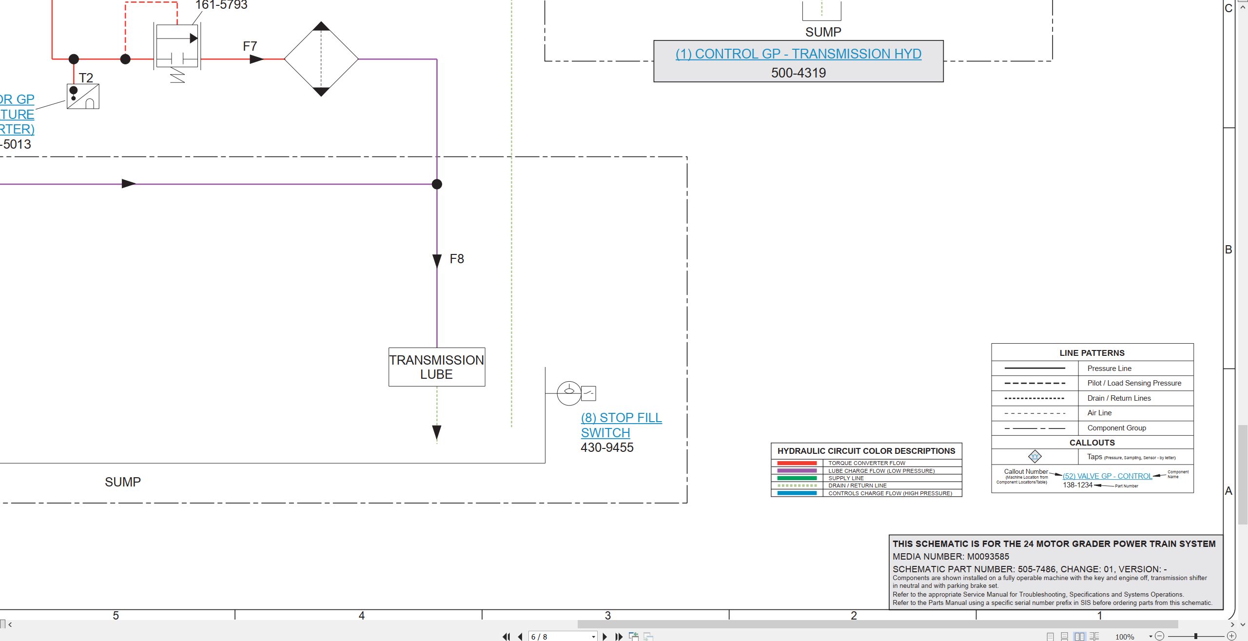 CAT Motor Grader 24 Electrical Hydraulic Schematic (4)