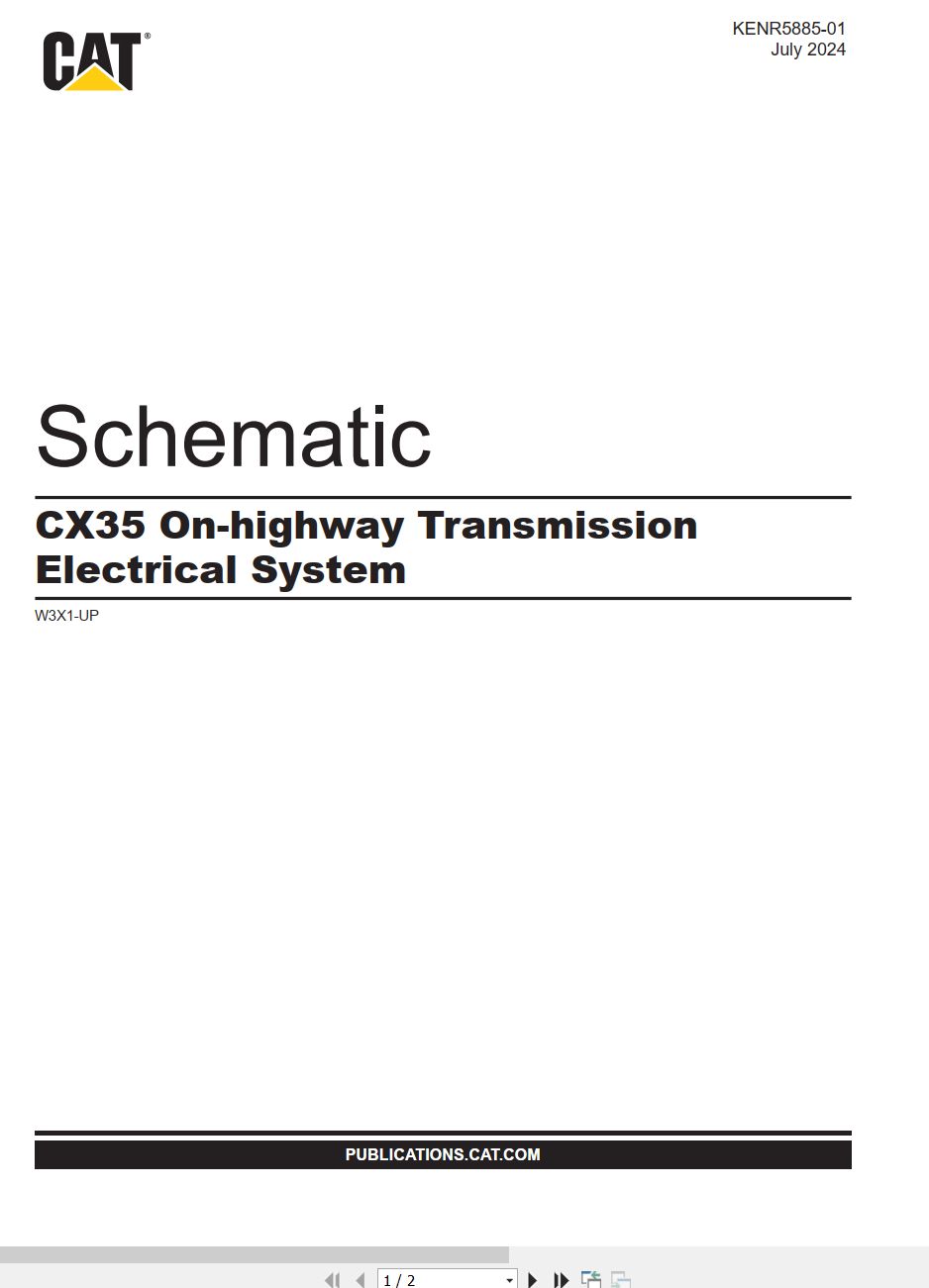 CAT OEM Solutions CX35 Electrical Schematic (1)
