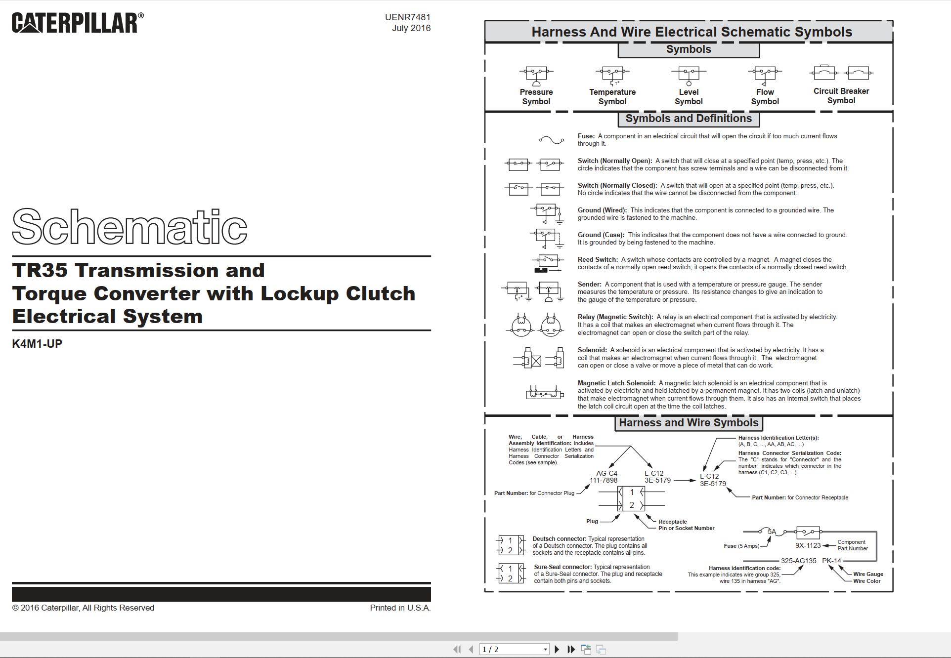 CAT OEM Solutions TR35 Electrical Schematic (1)