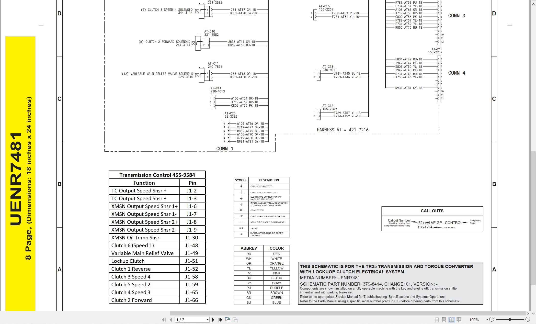 CAT OEM Solutions TR35 Electrical Schematic (2)