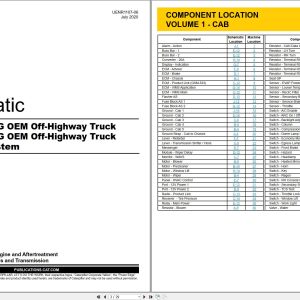 CAT Off Highway Truck 772G OEM Electrical Schematic (1)
