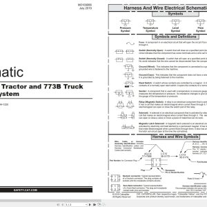 CAT Off Highway Truck 773B Electrical Air Hydraulic Schematic (1)
