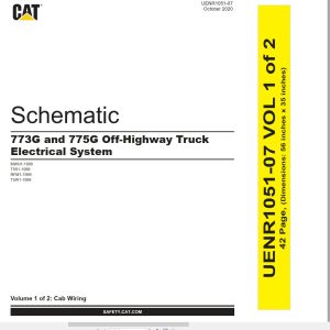 CAT Off Highway Truck 773G Electrical Hydraulic Schematic (1)