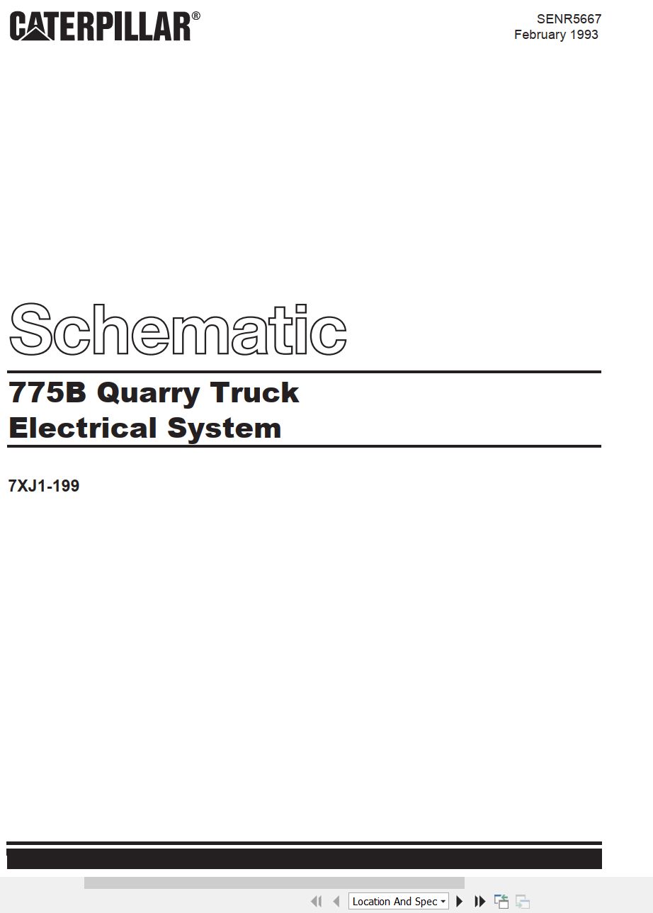 CAT Off Highway Truck 775B Electrical Schematic (1)