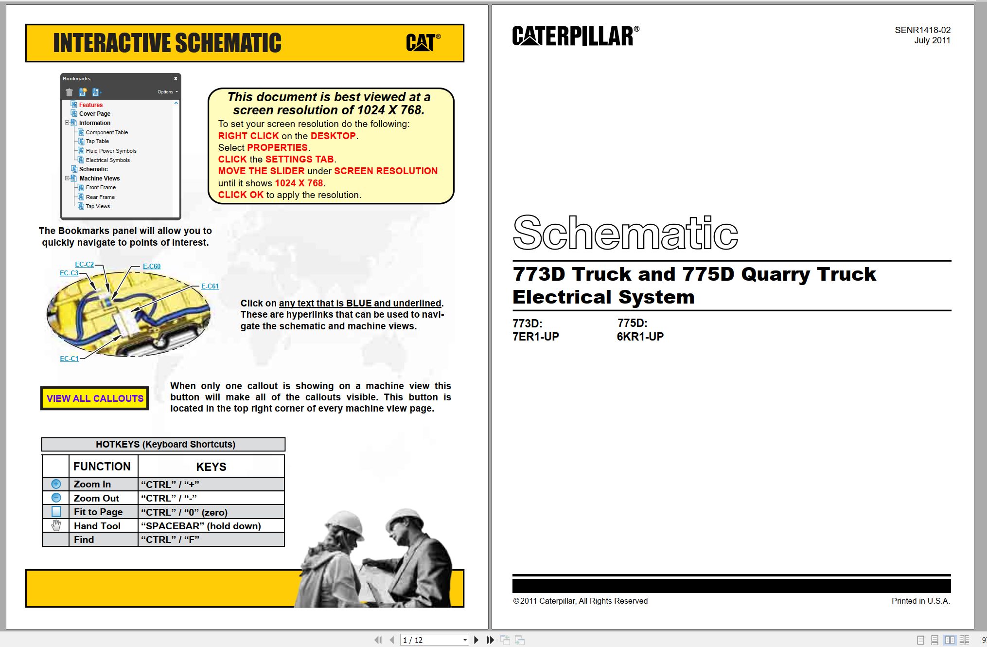 CAT Off Highway Truck 775D Electrical Schematic (1)