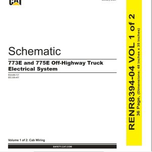 CAT Off Highway Truck 775E Electrical Hydraulic Schematic (1)