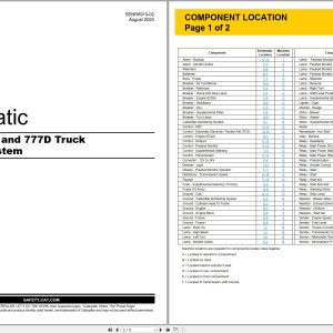 CAT Off Highway Truck 776D Electrical Hydraulic Schematic (1)