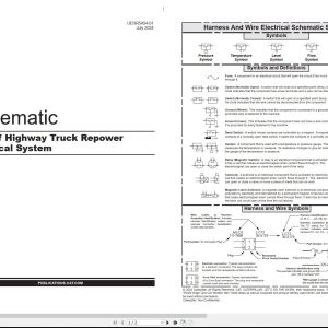 CAT Off Highway Truck 777 Electrical Hydraulic Schematic (1)