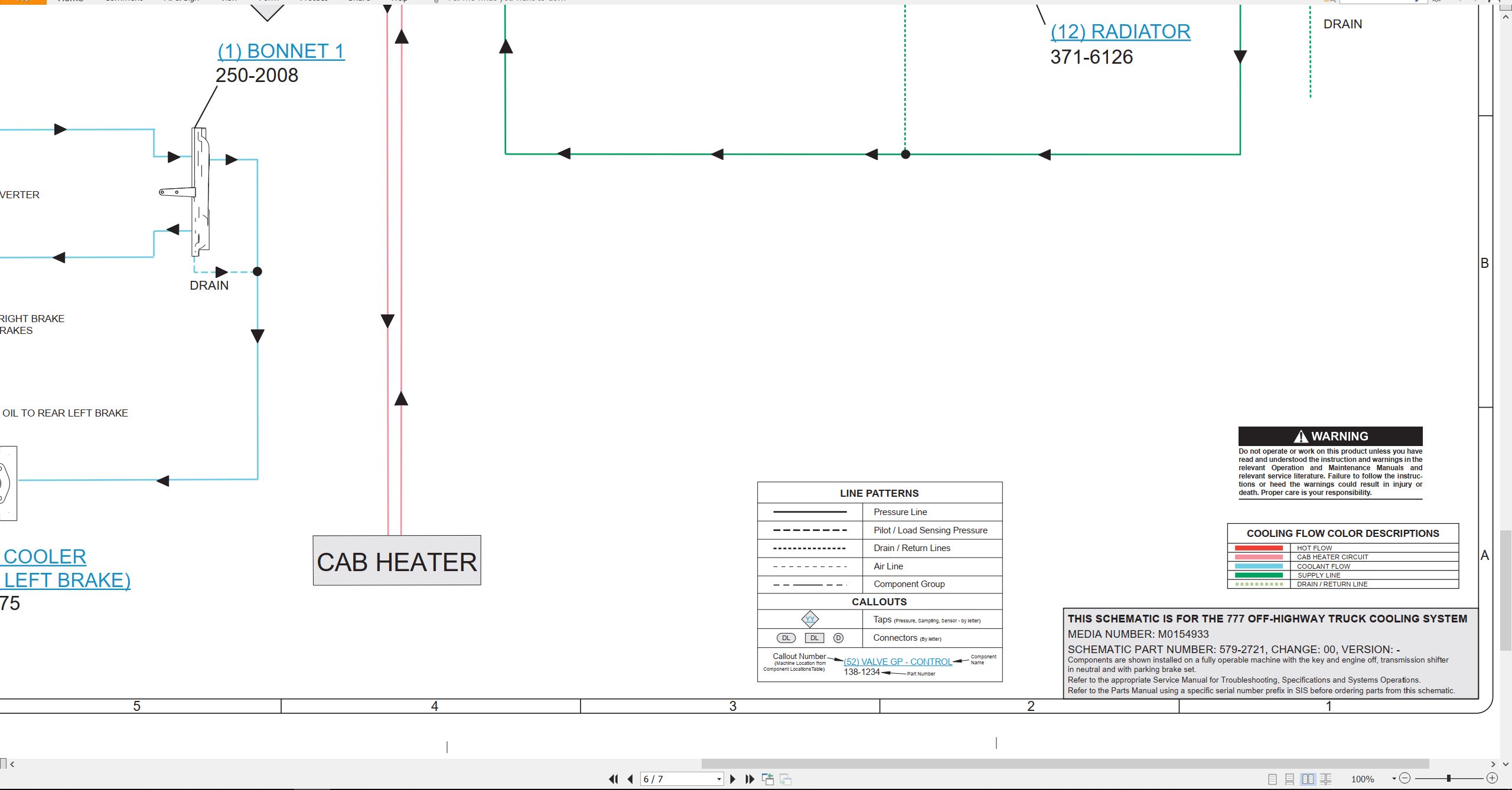 CAT Off Highway Truck 777 Electrical Hydraulic Schematic (3)