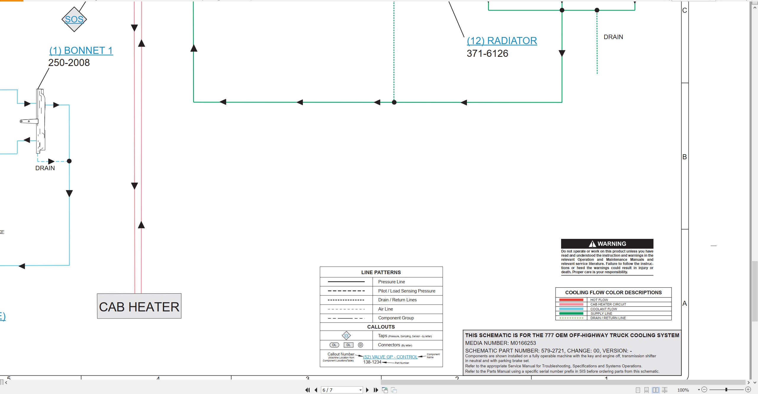 CAT Off Highway Truck 777 OEM Electrical Hydraulic Schematic (4)