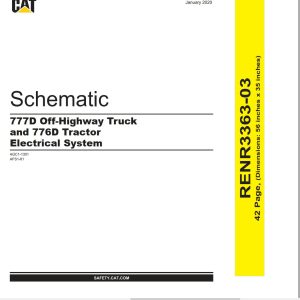 CAT Off Highway Truck 777D Electrical Hydraulic Schematic (1)