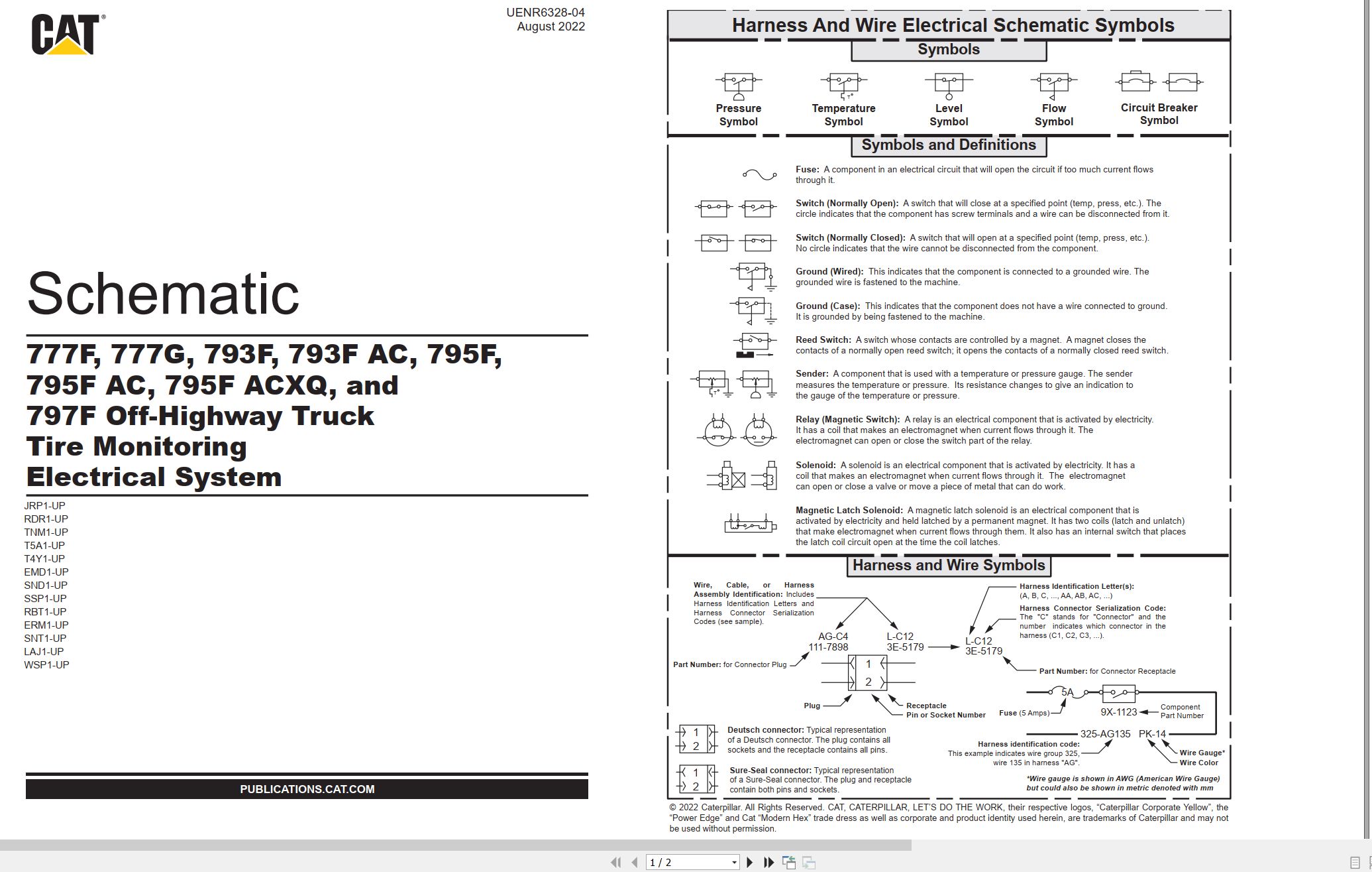 CAT Off Highway Truck 777F to 793F AC Electrical Schematic UENR6328 04 2022 (1)