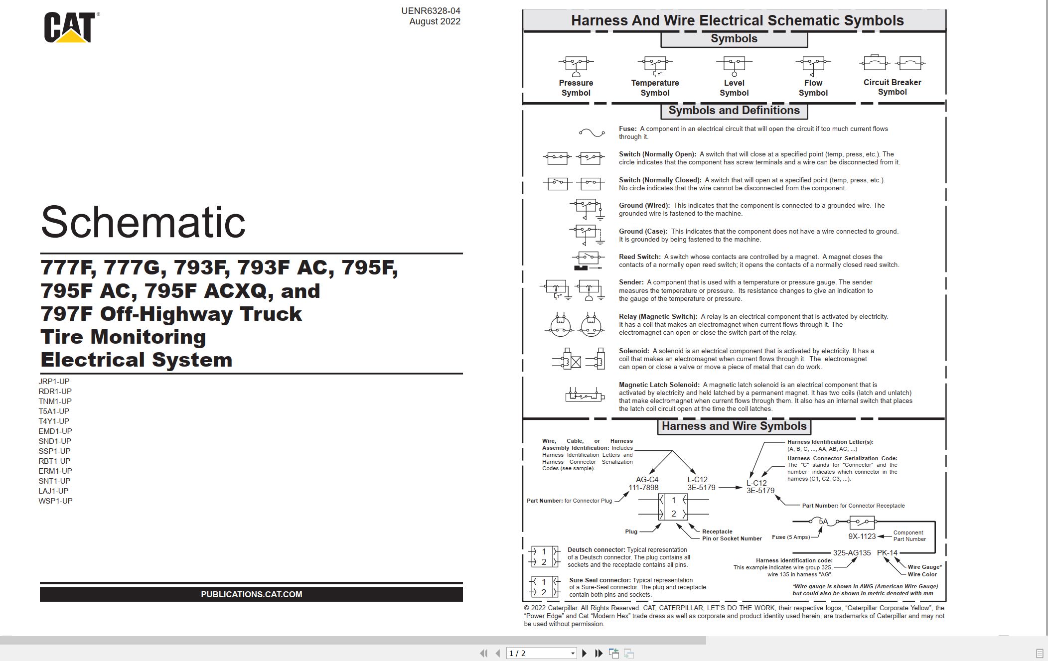 CAT Off Highway Truck 777F to 795F ACXQ Electrical Schematic UENR6328 04 2022 (1)