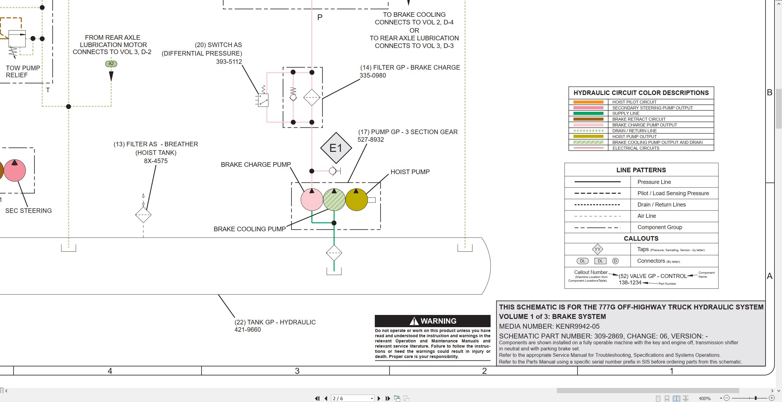 CAT Off Highway Truck 777G Electrical Hydraulic Schematic (3)