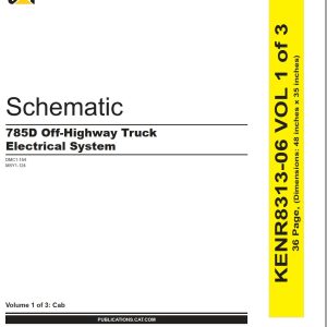 CAT Off Highway Truck 785D Electrical Hydraulic Schematic (1)