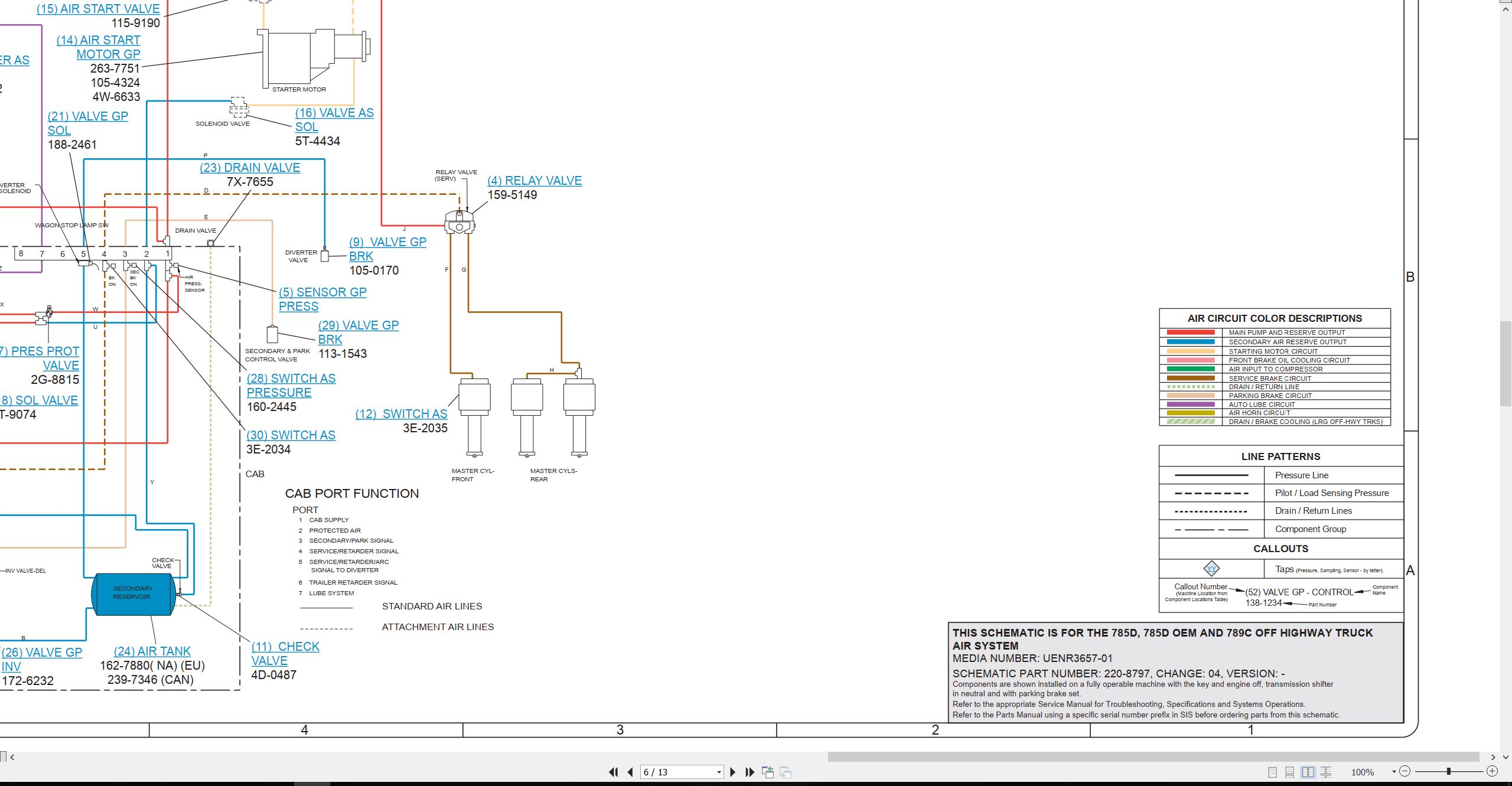CAT Off Highway Truck 789C Electrical Hydraulic Schematic (4)