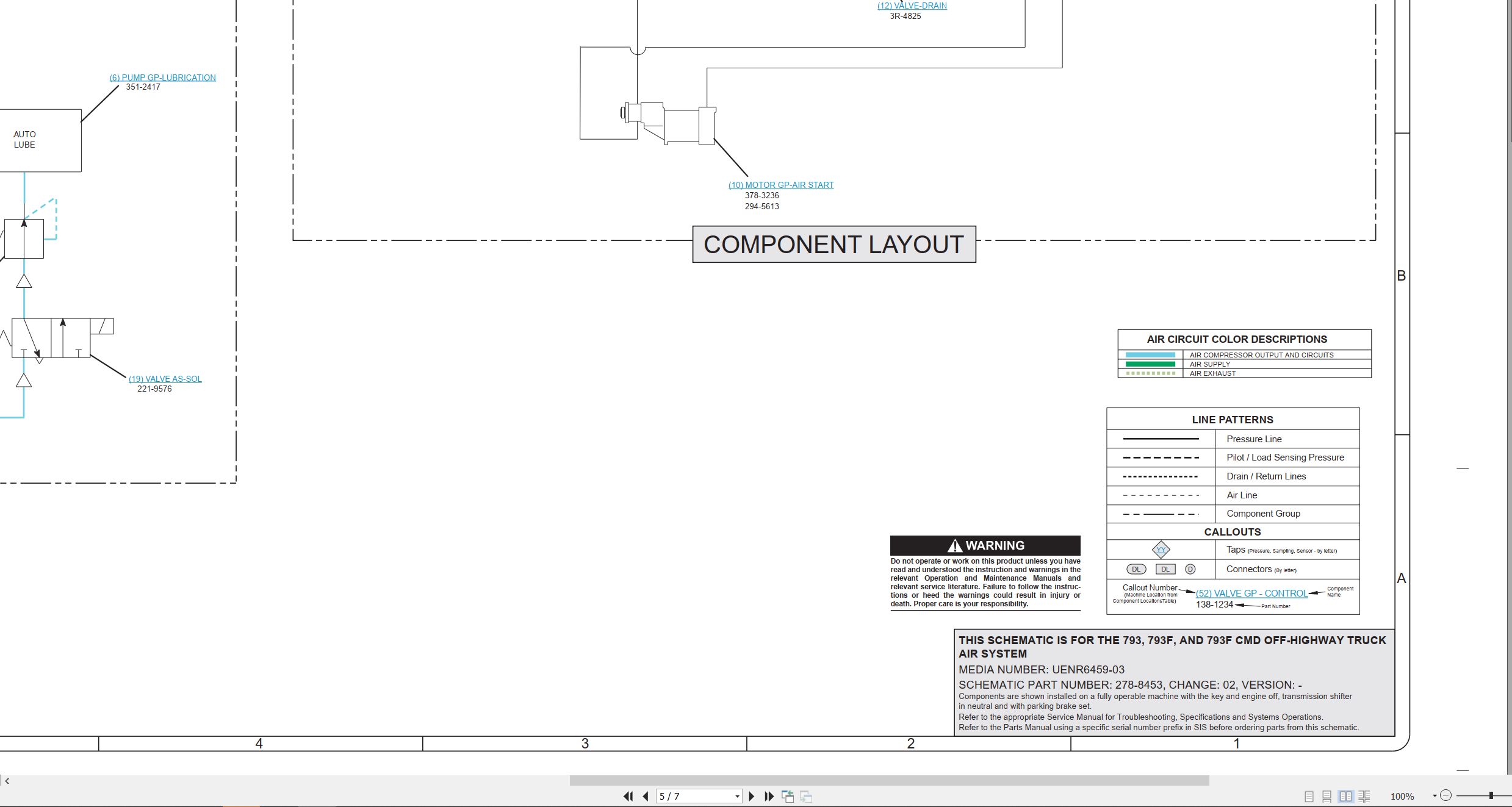 CAT Off Highway Truck 793 Electrical Hydraulic Schematic (4)