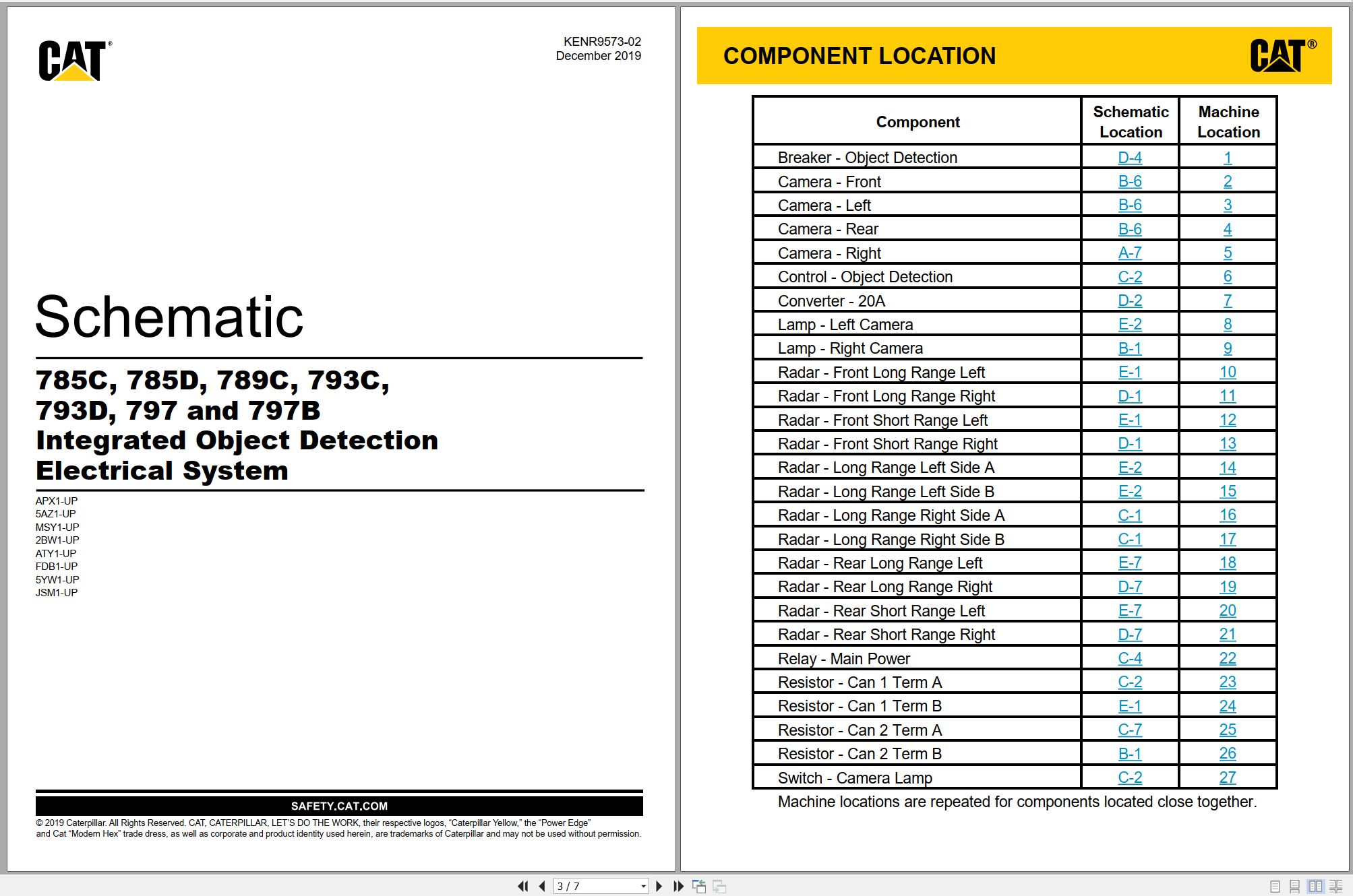 CAT Off Highway Truck 793C Electrical Hydraulic Schematic (1)