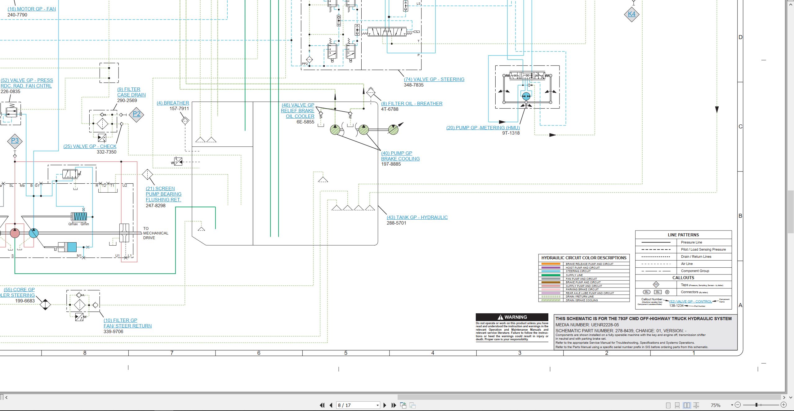 CAT Off Highway Truck 793F CMD Electrical Hydraulic Schematic (3)