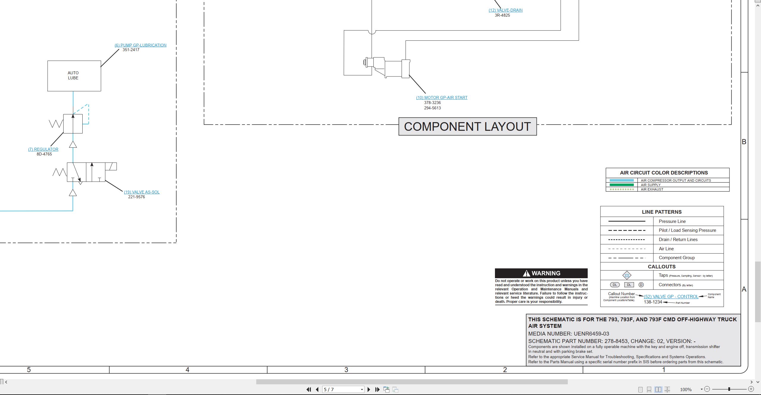 CAT Off Highway Truck 793F CMD Electrical Hydraulic Schematic (5)