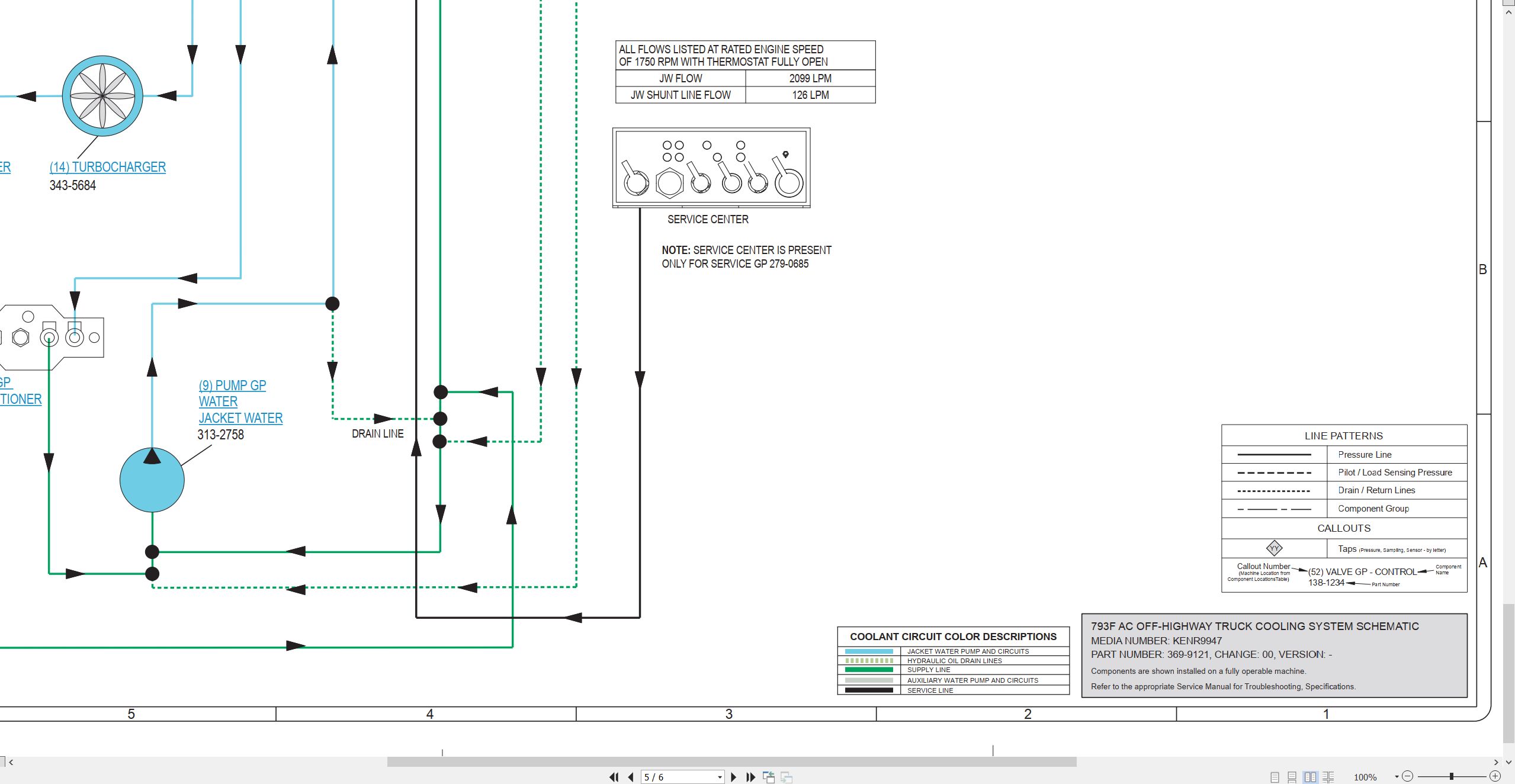 CAT Off Highway Truck 793F Electrical Hydraulic Schematic (4)
