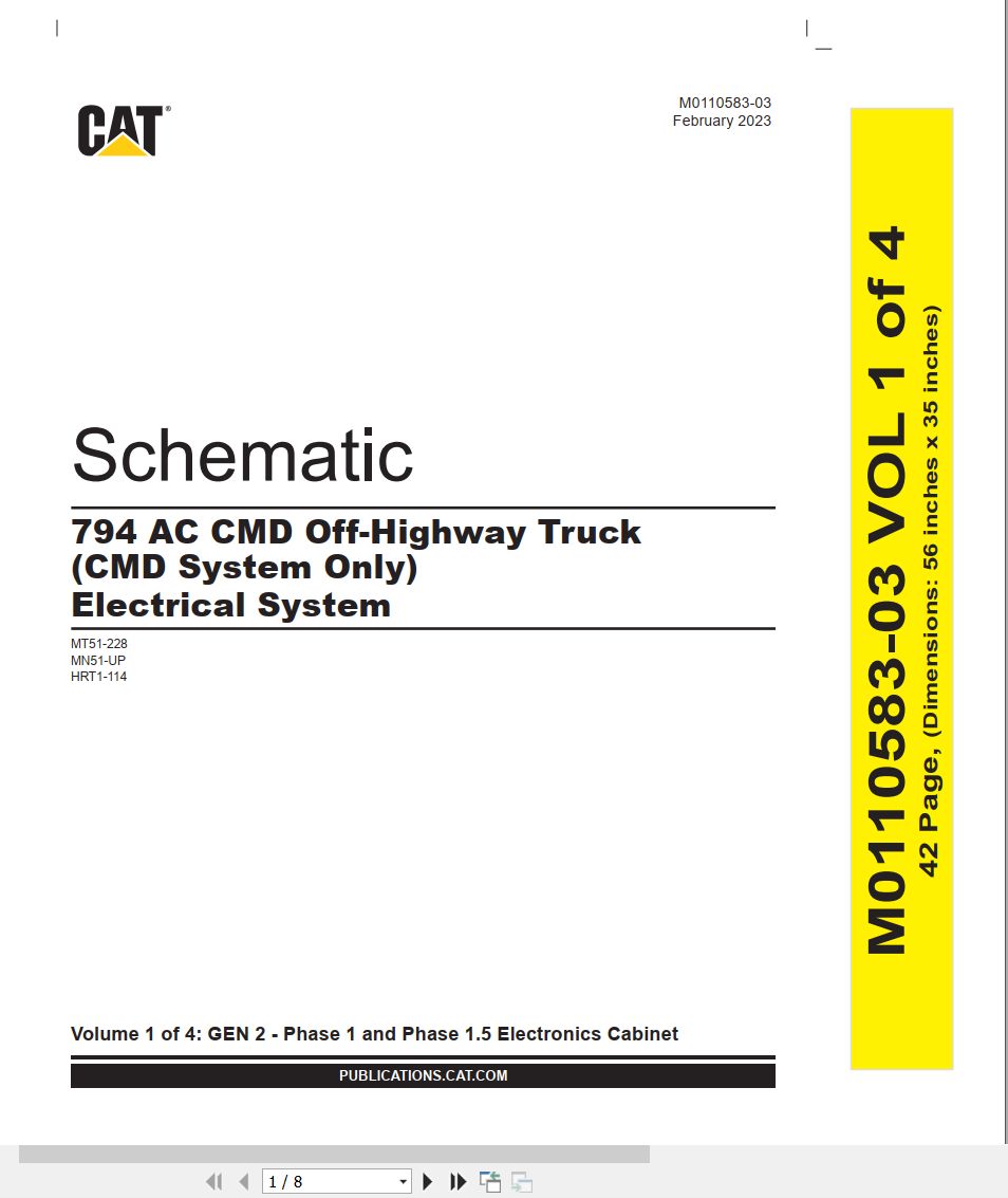 CAT Off Highway Truck 794 AC CMD Electrical Schematic (1)