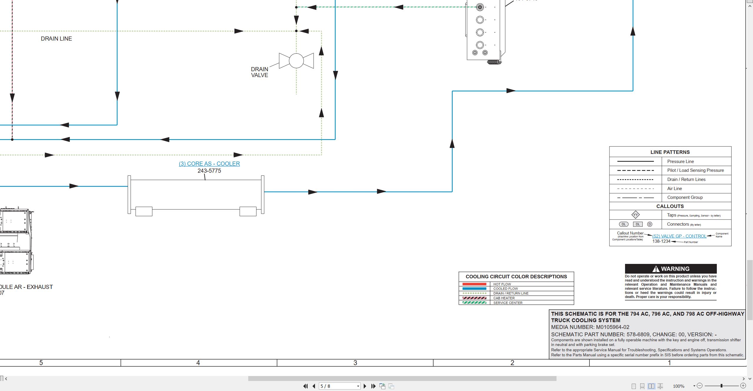 CAT Off Highway Truck 794 AC Electrical Hydraulic Schematic (4)