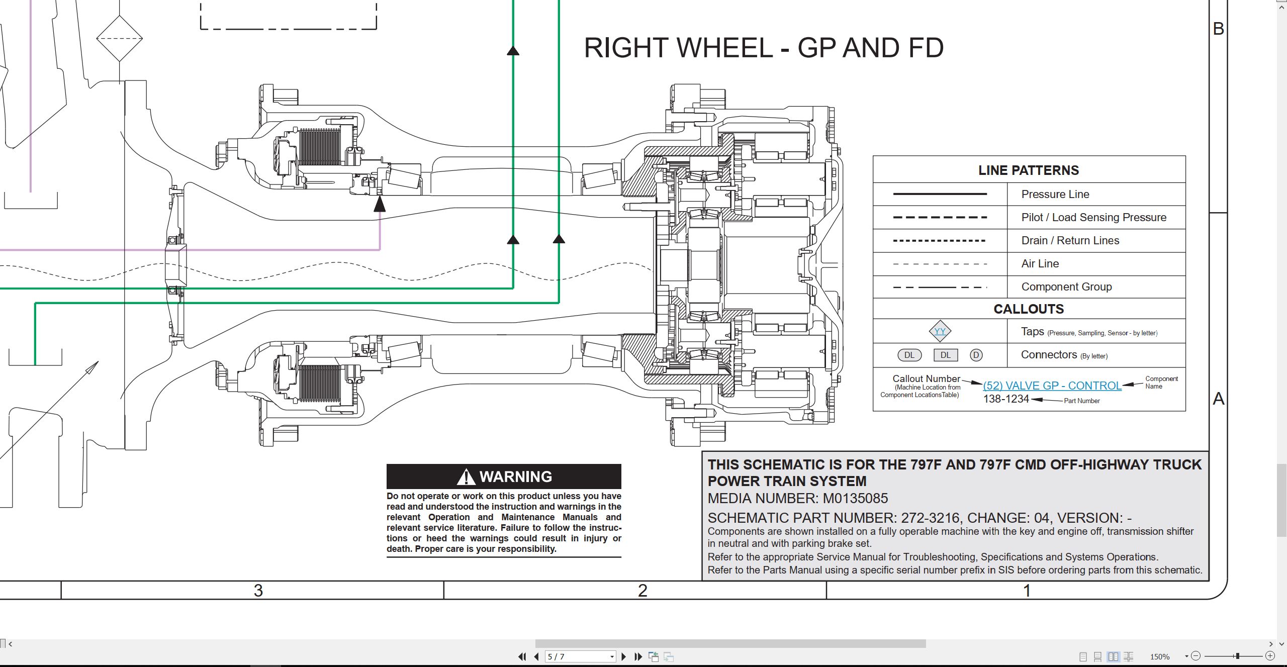 CAT Off Highway Truck 797F CMD Electrical Hydraulic Schematic (4)