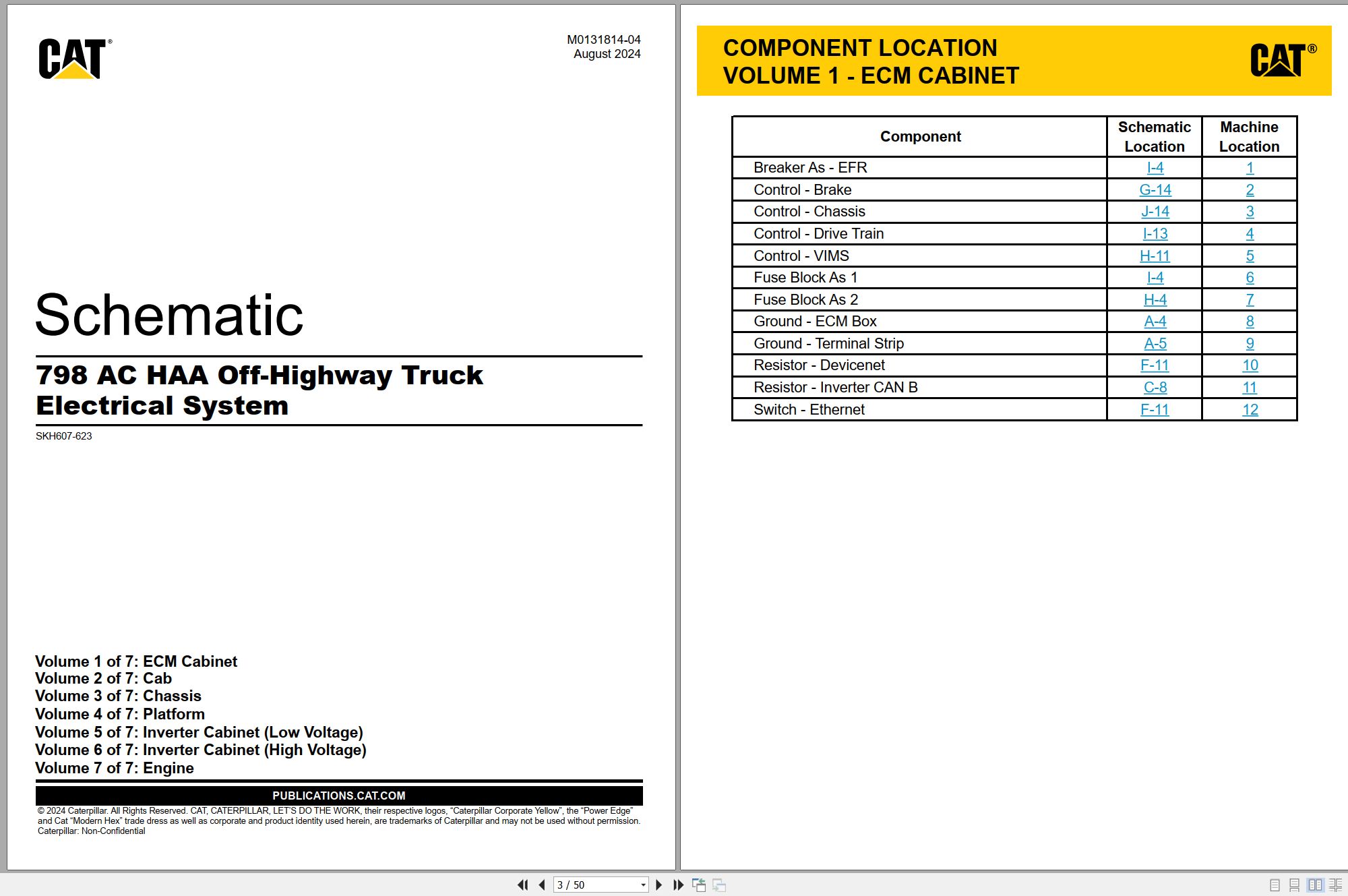CAT Off Highway Truck 798 AC HAA Electrical Schematic M0131814 04 2024 (1)