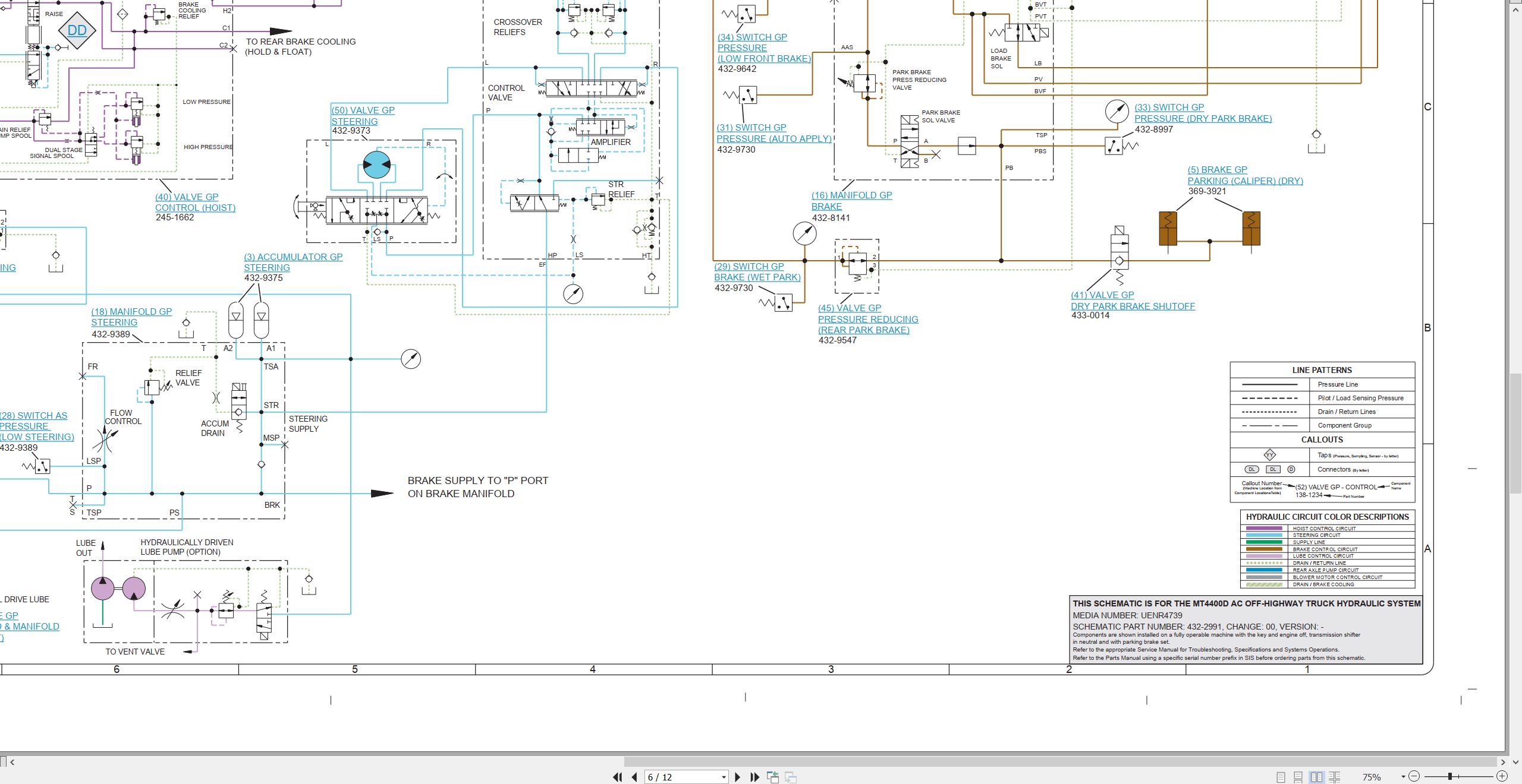 CAT Off Highway Truck MT4400D AC Electrical Hydraulic Schematic (3)