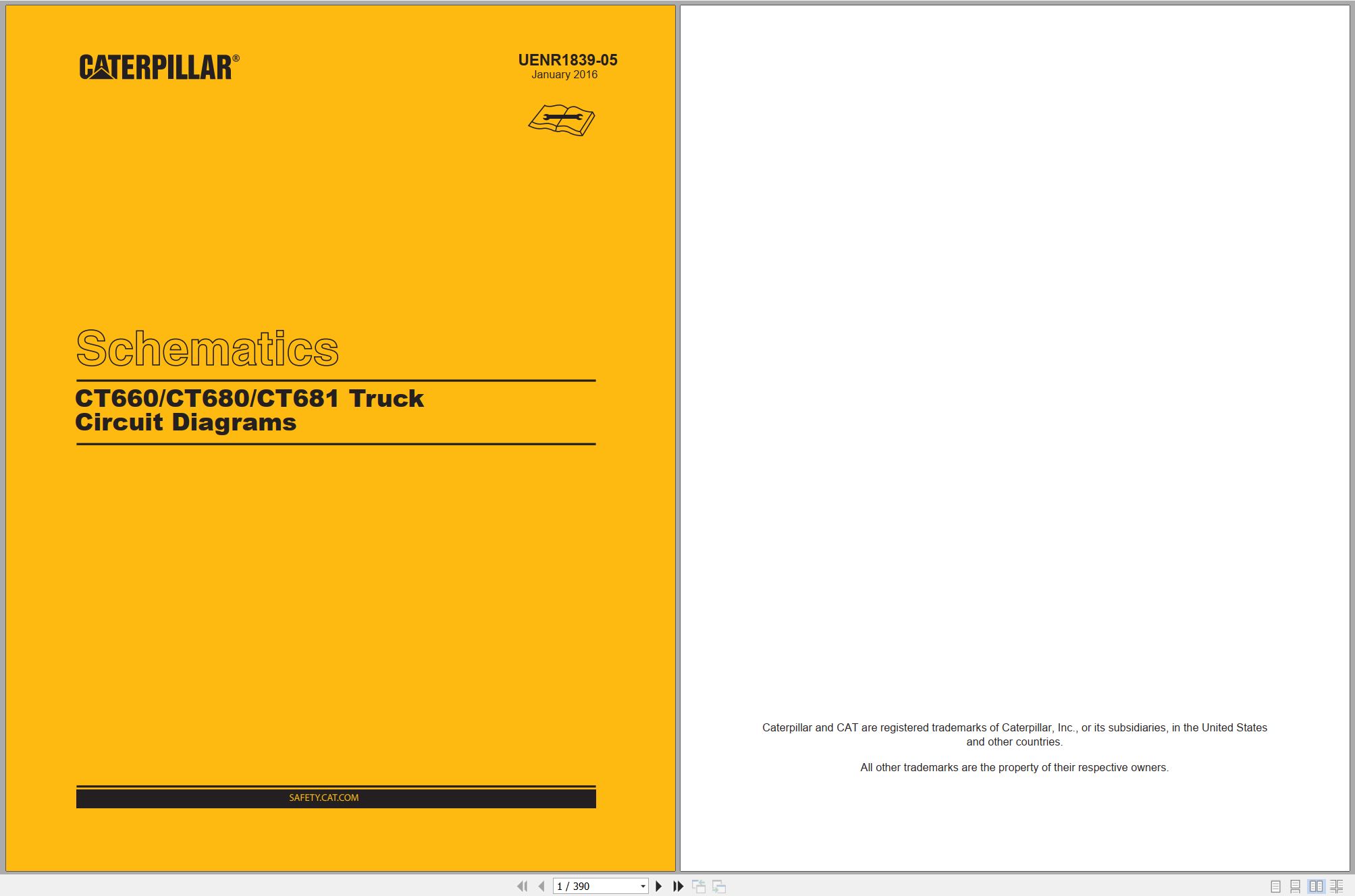 CAT On Highway Truck CT660 Electrical Schematic (1)