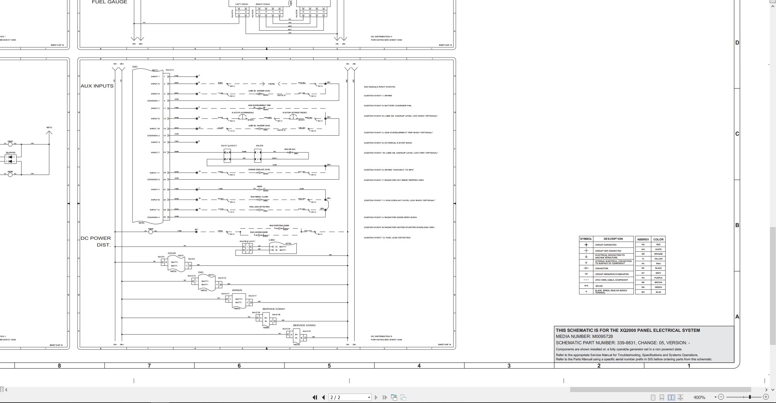CAT Panel XQ2000 Electrical Schematic (2)