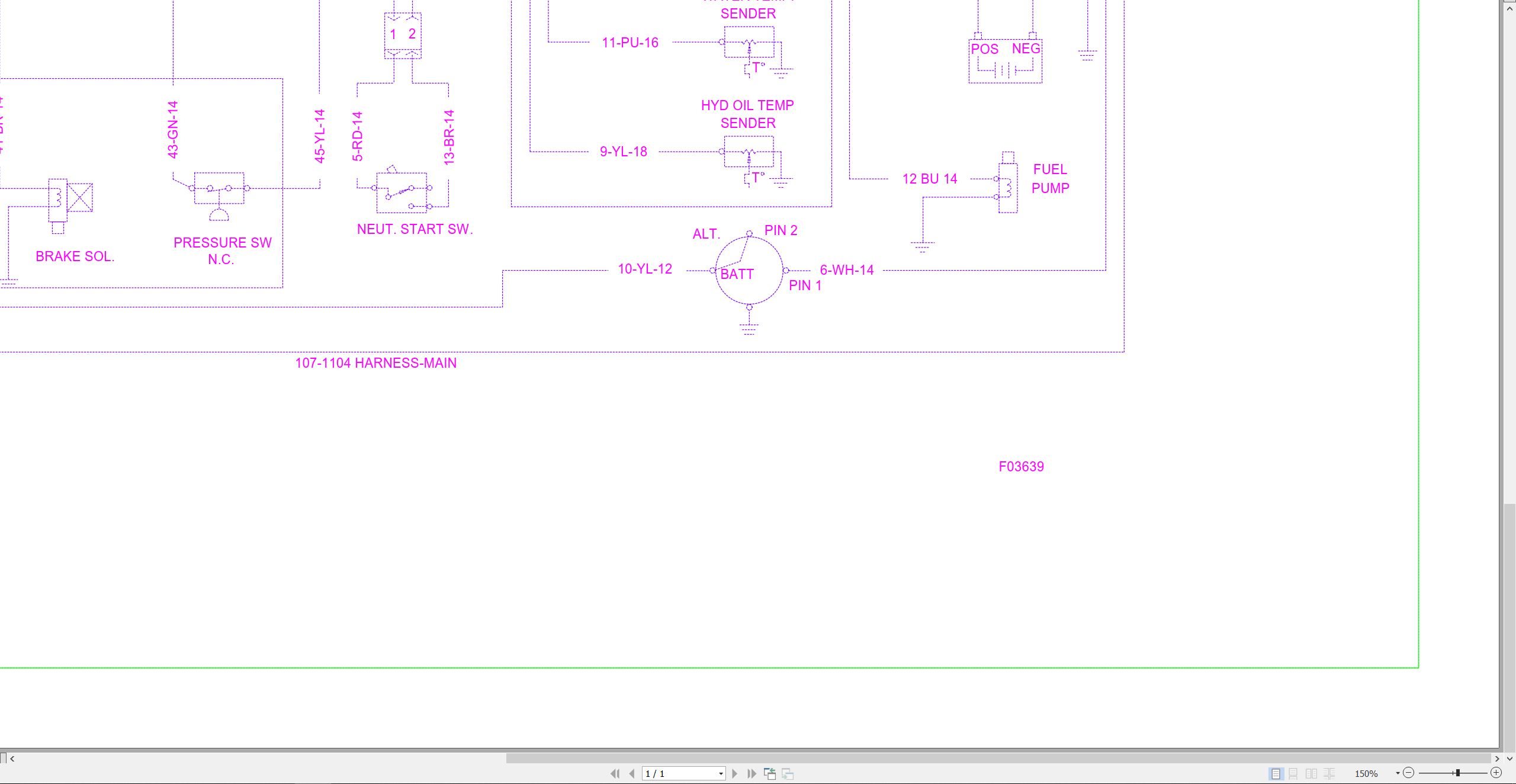 CAT Paving Compactor CP 323 Electrical Schematic KENR1509 00 (1)