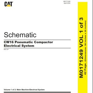 CAT Paving Compactor CW16 Electrical Hydraulic Schematic (1)