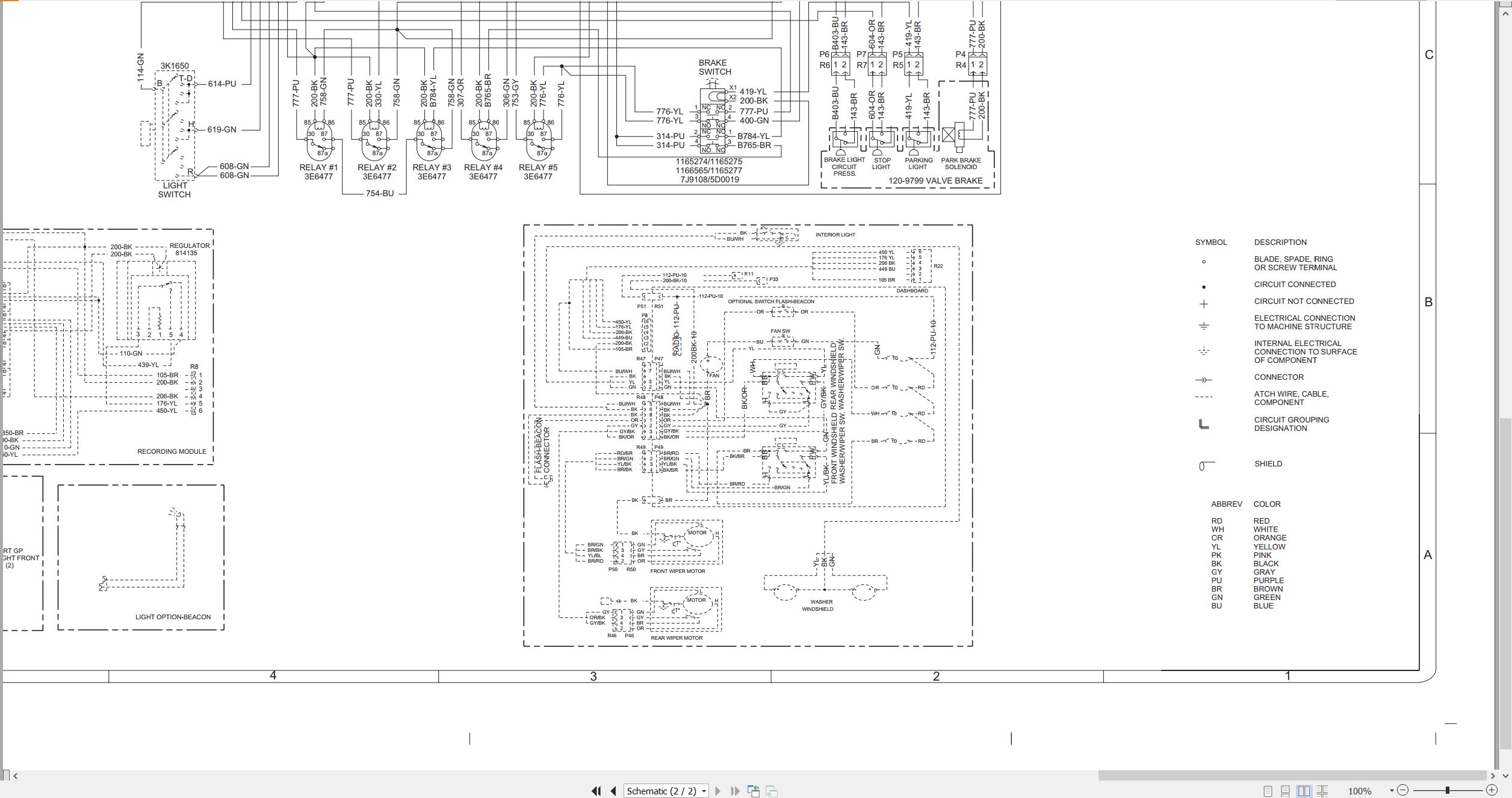 CAT Paving Compactor PF 300B Electrical Hydraulic Schematic (3)
