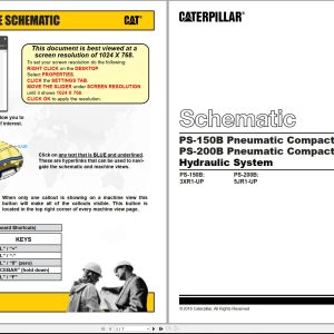 CAT Paving Compactor PS 150B Electrical Hydraulic Schematic (1)