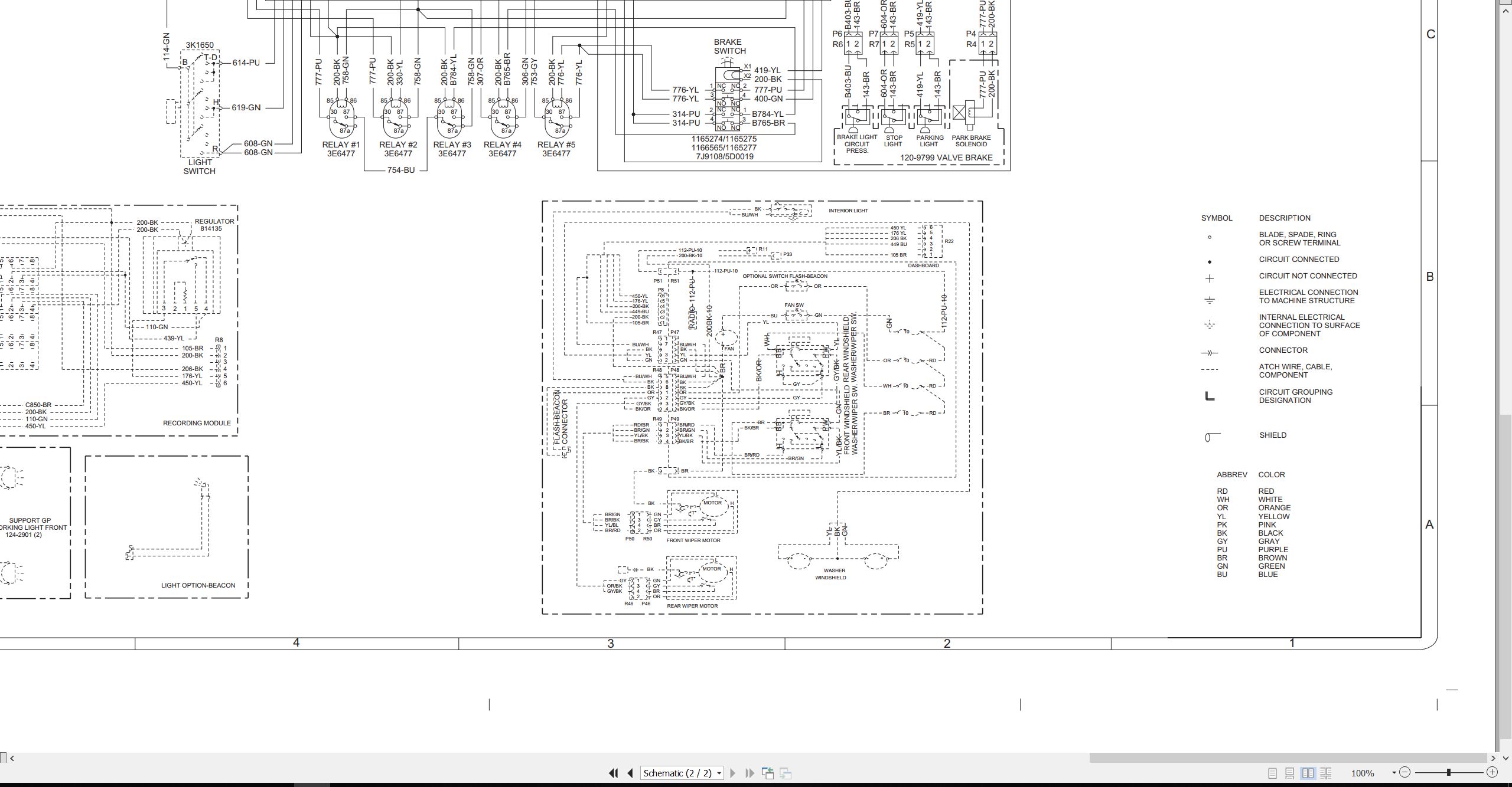 CAT Paving Compactor PS 300B Electrical Hydraulic Schematic (2)