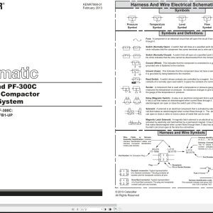 CAT Paving Compactor PS 300C Electrical Hydraulic Schematic (1)